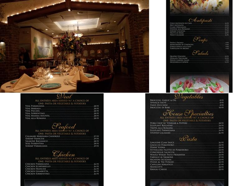 Mamma Assunta Ristorante Menu