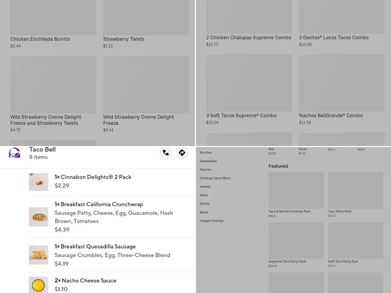 Taco Bell Menu