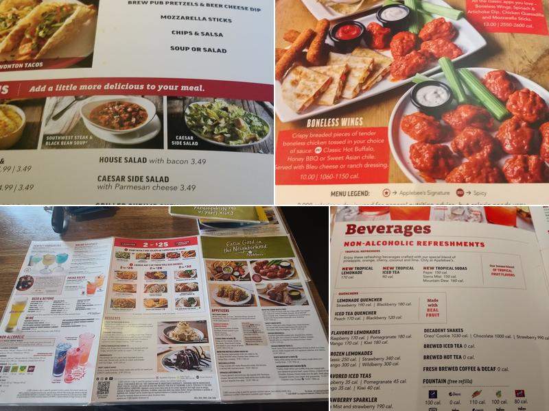 Applebee's Grill + Bar Menu