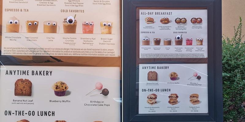 Starbucks Menu