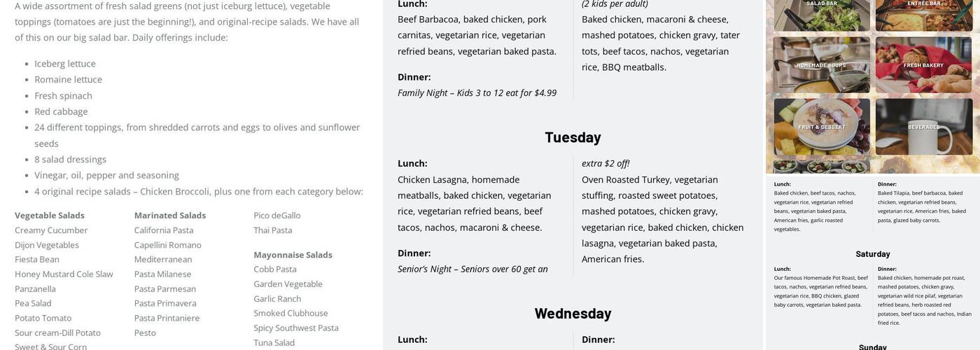 Q. Cumbers Menu