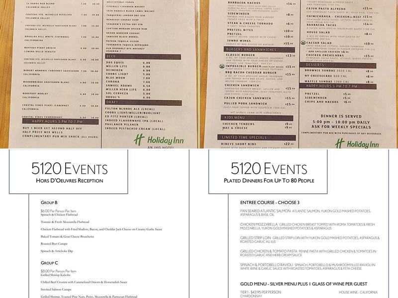 5120 Restaurant & Onyx Bar Menu