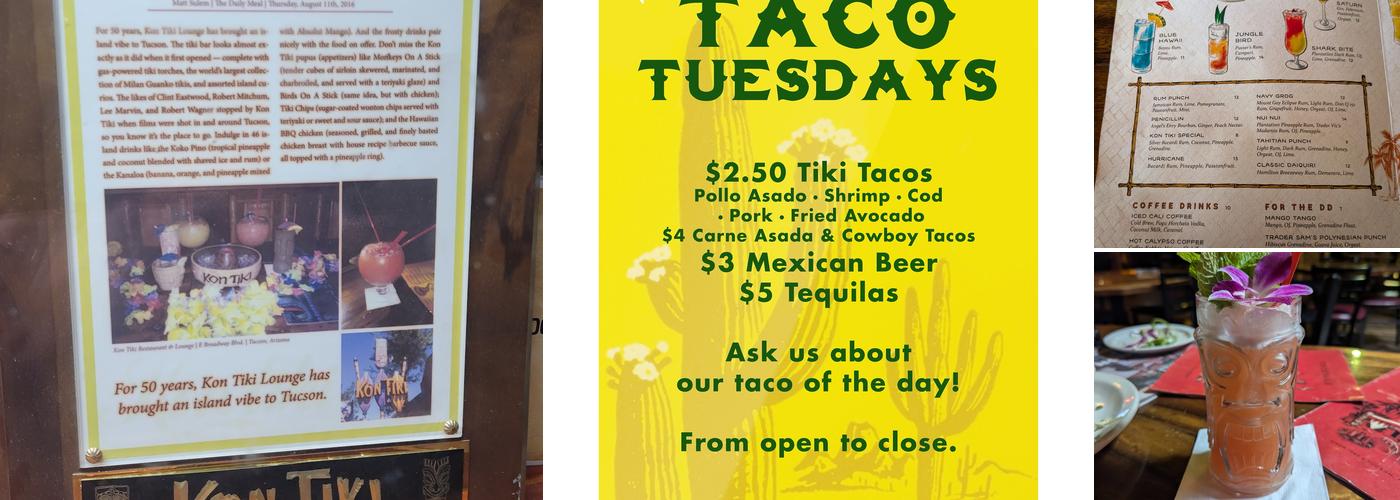 Kon Tiki Restaurant & Lounge Menu