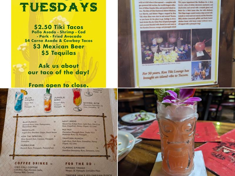 Kon Tiki Restaurant & Lounge Menu