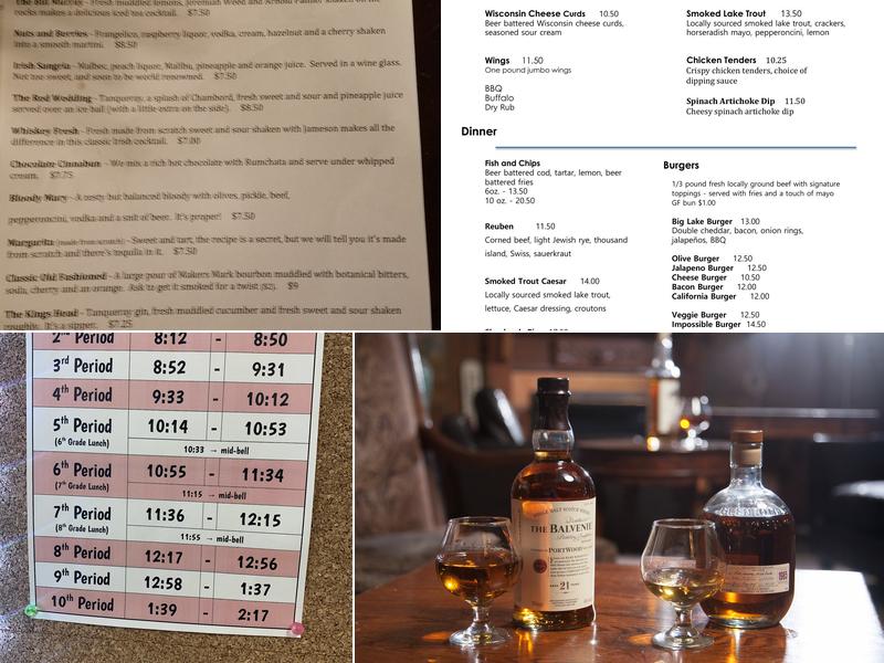 Dubh Linn Brew Pub Menu