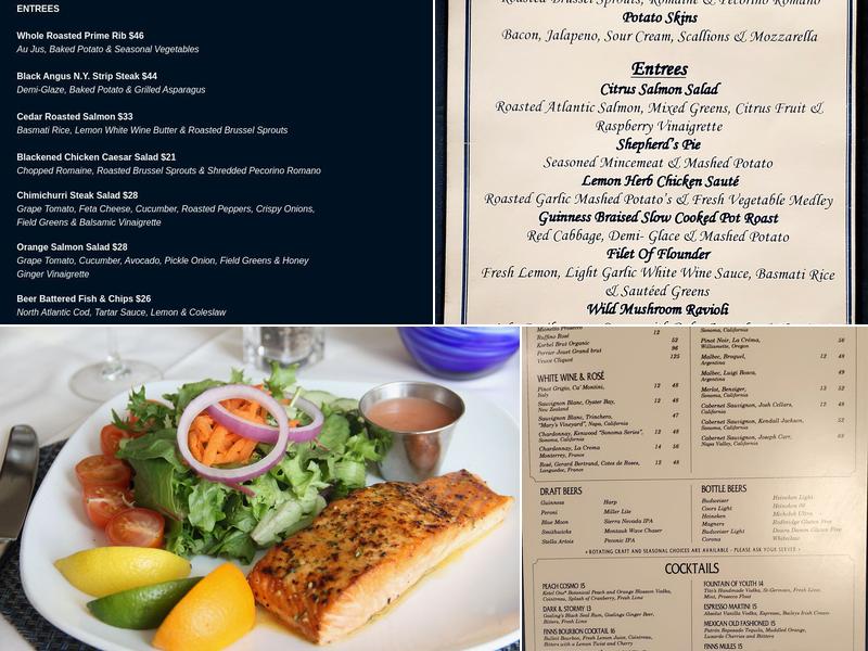 Finn MacCools Menu