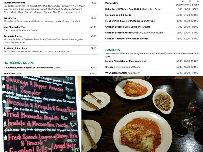 Giuseppe's Menu
