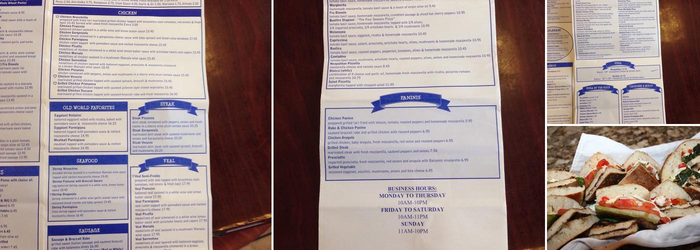 Boardwalk Pizzeria Menu