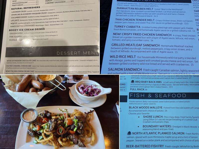 Black Woods Bar & Grill Menu