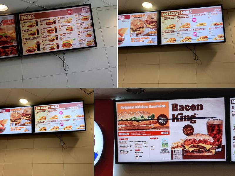 Burger King Menu