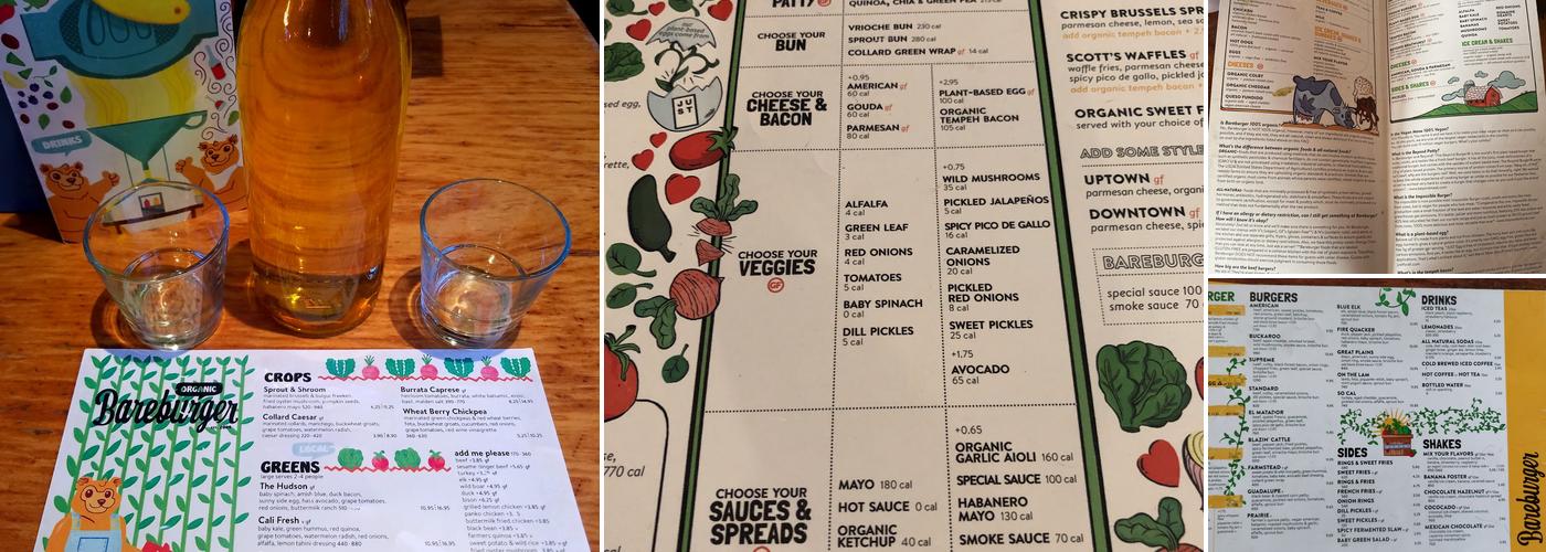 Bareburger Menu