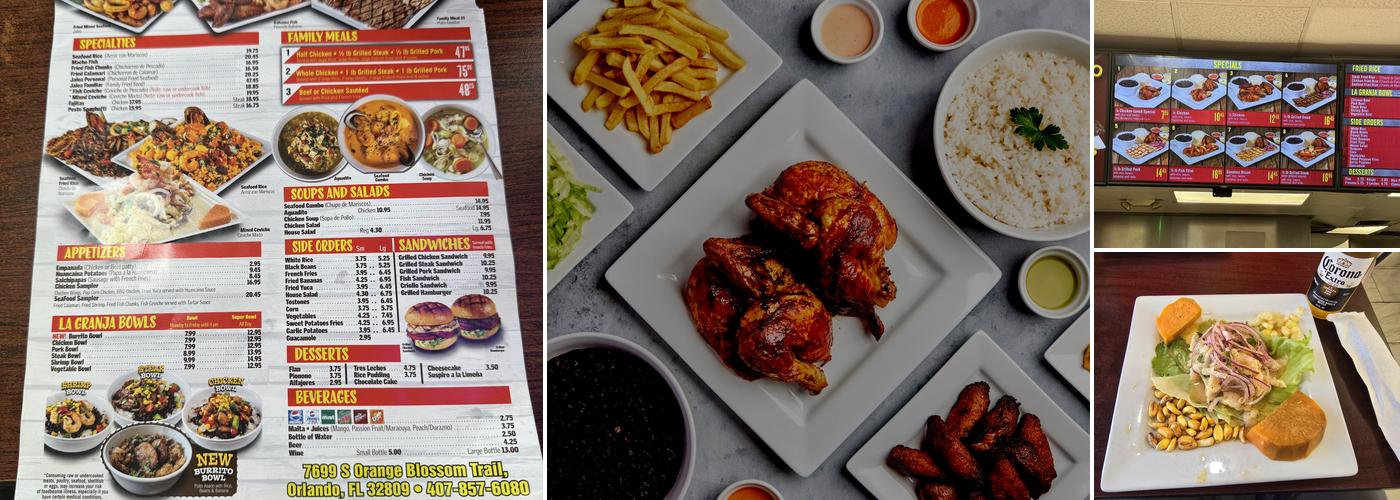 La Granja Menu