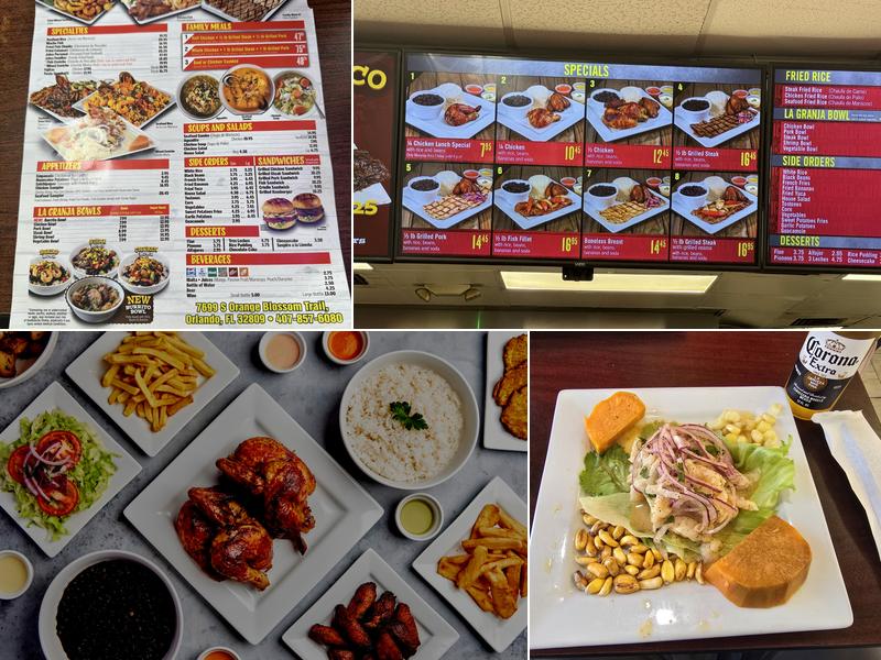 La Granja Menu