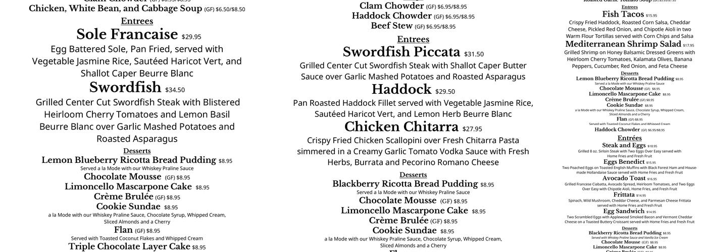 Loretta Menu