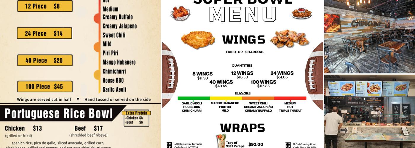 Chimichurri Charcoal Chicken Menu