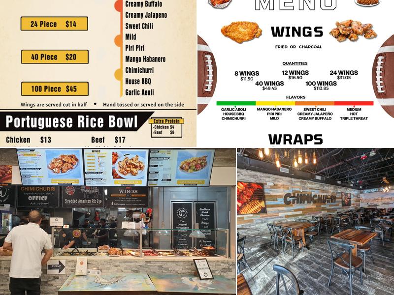 Chimichurri Charcoal Chicken Menu