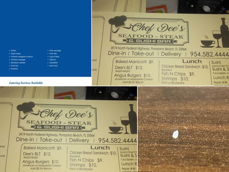 Brancas Restaurant Menu