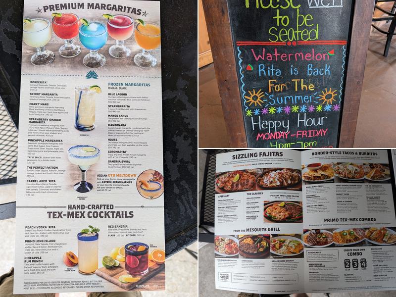 On the Border Menu