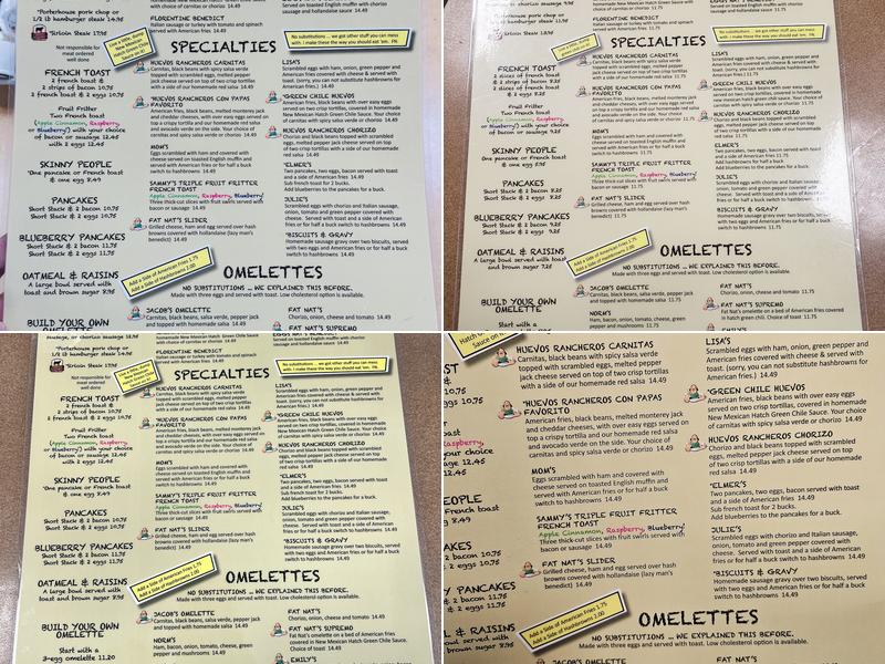 Fat Nat's Eggs Brooklyn Park Menu