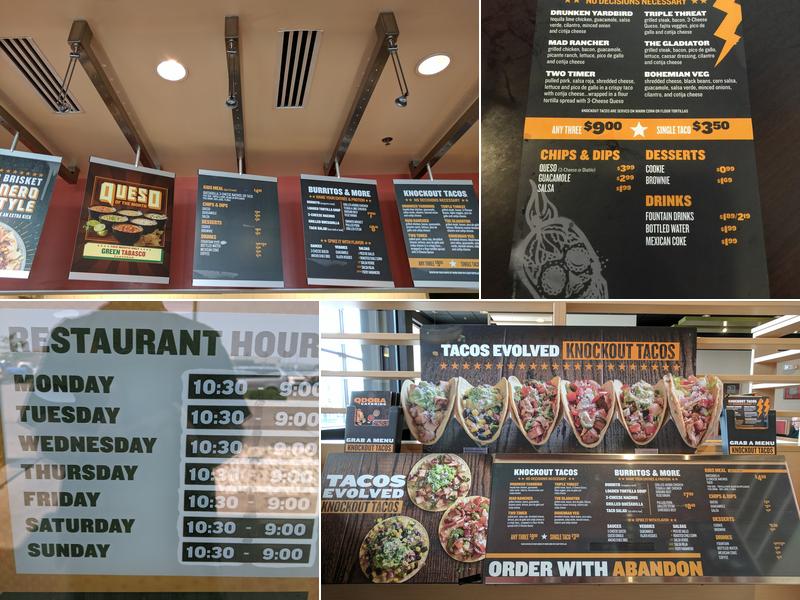 QDOBA Mexican Eats Menu