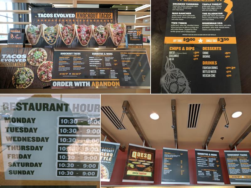 QDOBA Mexican Eats Menu