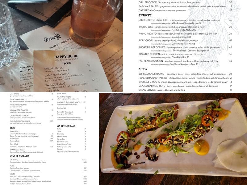Borough Menu