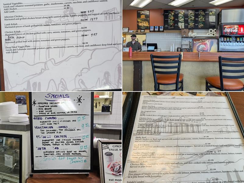 Athens Cafe Menu