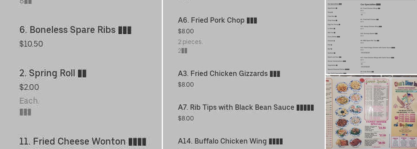 Chen Six Flags Menu