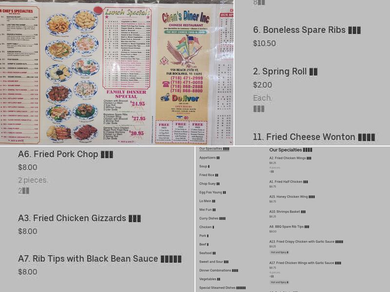 Chen Six Flags Menu