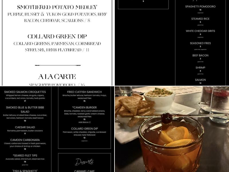 The Camden Social Menu