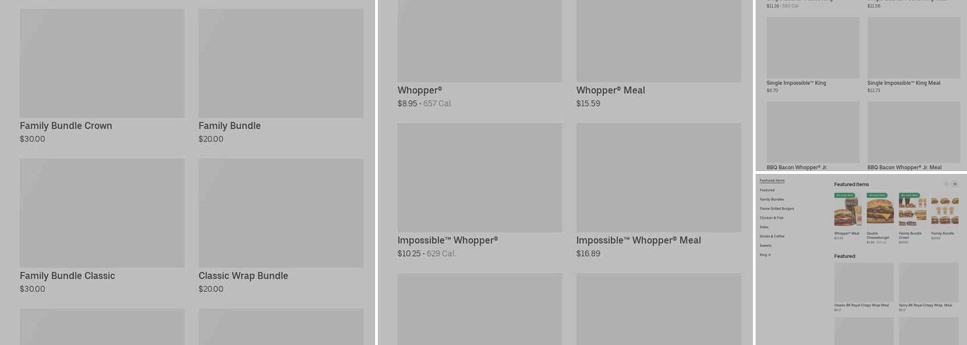 Burger King Menu