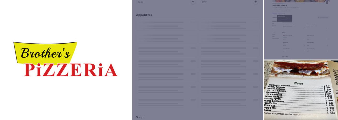 Brother's Pizza Menu