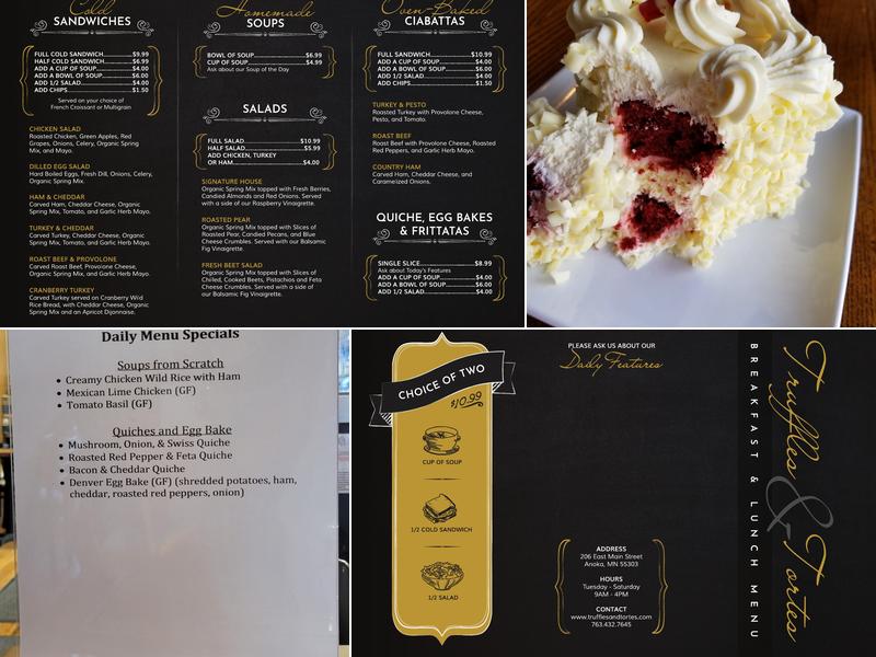 Truffles & Tortes Dessert Cafe Menu