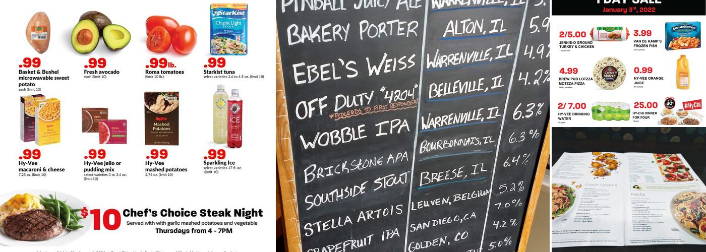 Hy-Vee Market Grille Menu