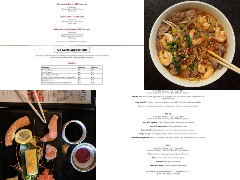 Sawatdee Maple Grove Menu