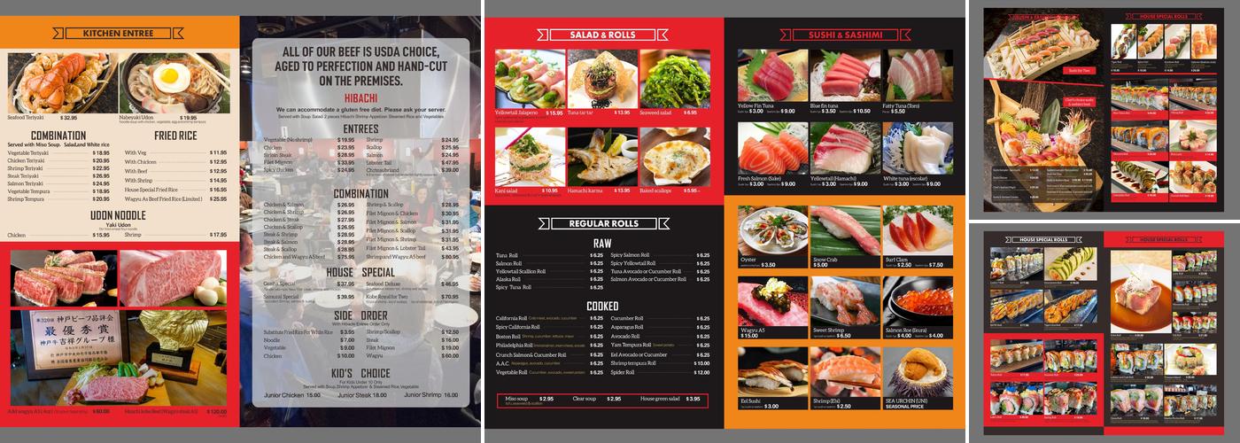 Kobe Japanese Restaurant Menu