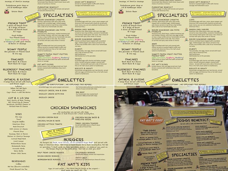 Fat Nat's Eggs NEW HOPE Menu