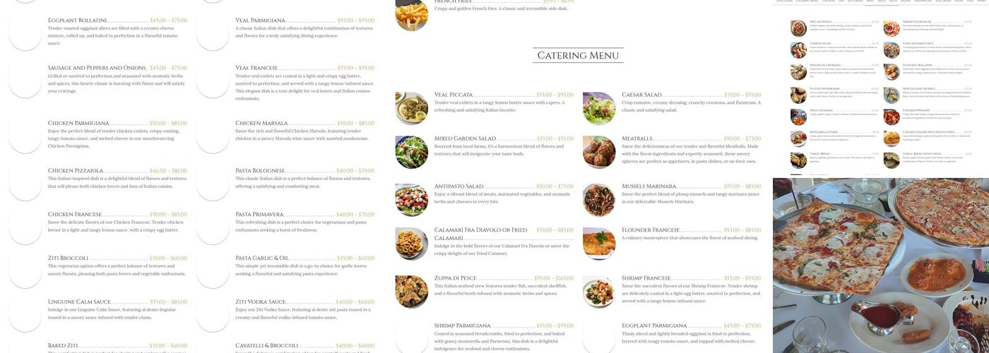 Bolzano Restaurant & Brick Oven Pizza Menu