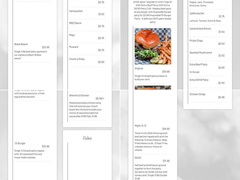 D-Spot Menu