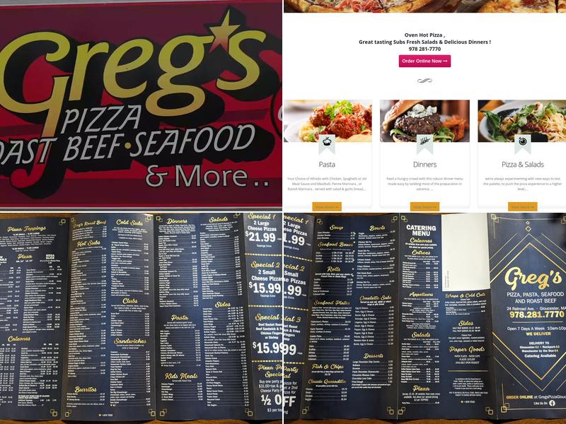 Greg's Menu