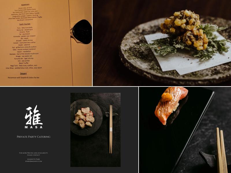 Bar Masa Menu