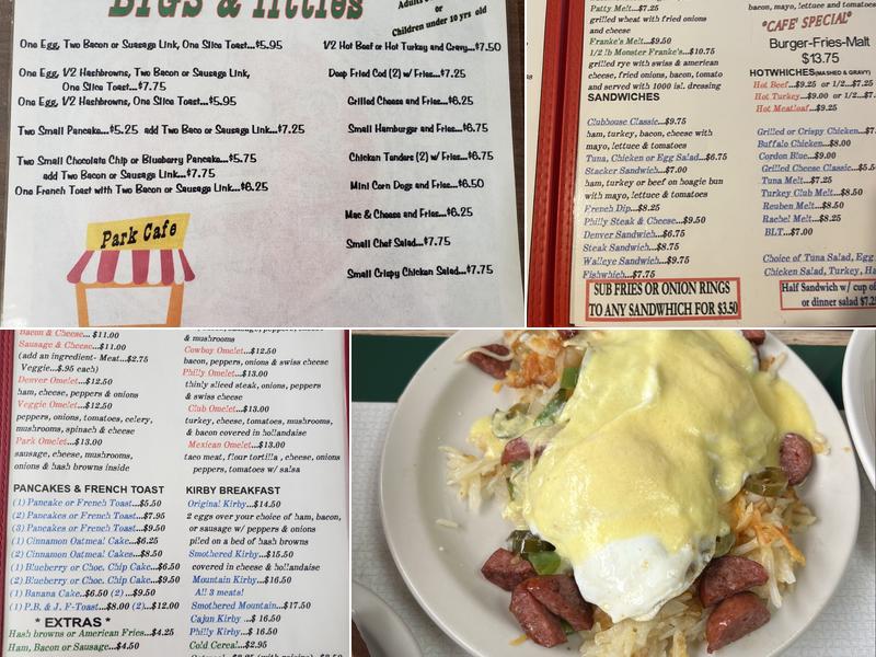 Park Cafe Menu