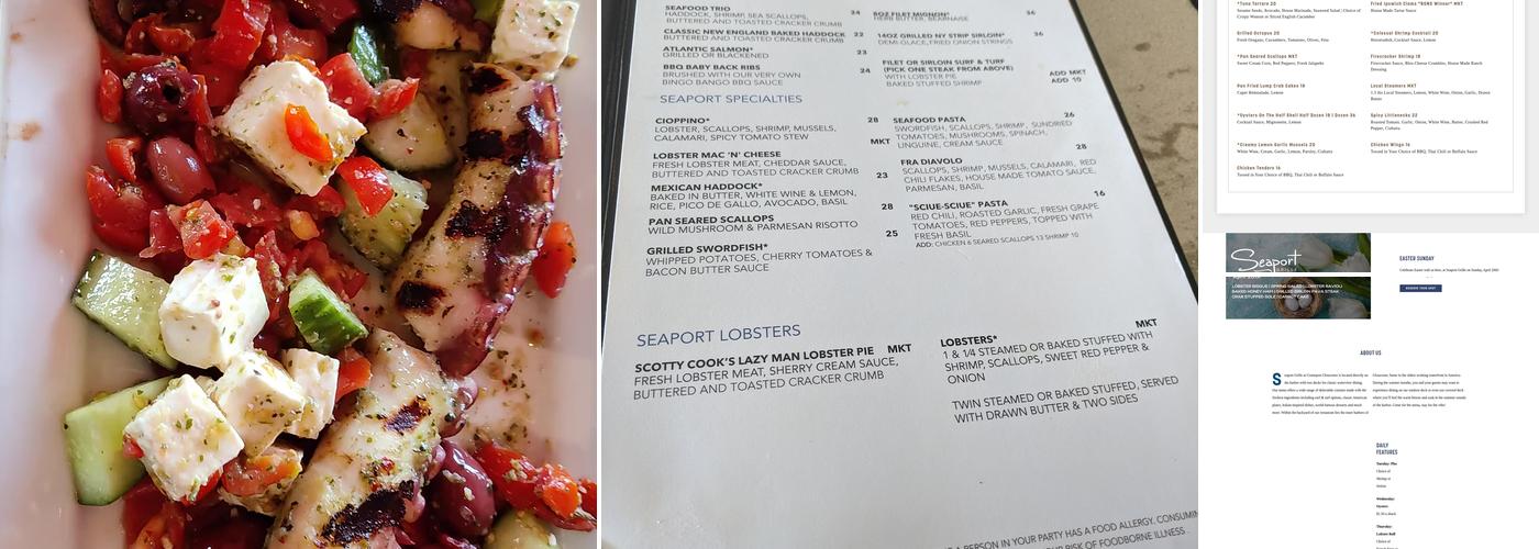 Seaport Grille Menu