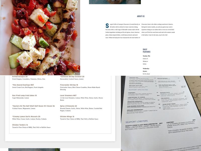 Seaport Grille Menu