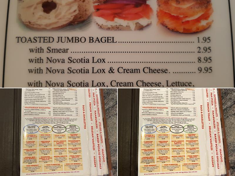 Olympic Flame Diner Menu