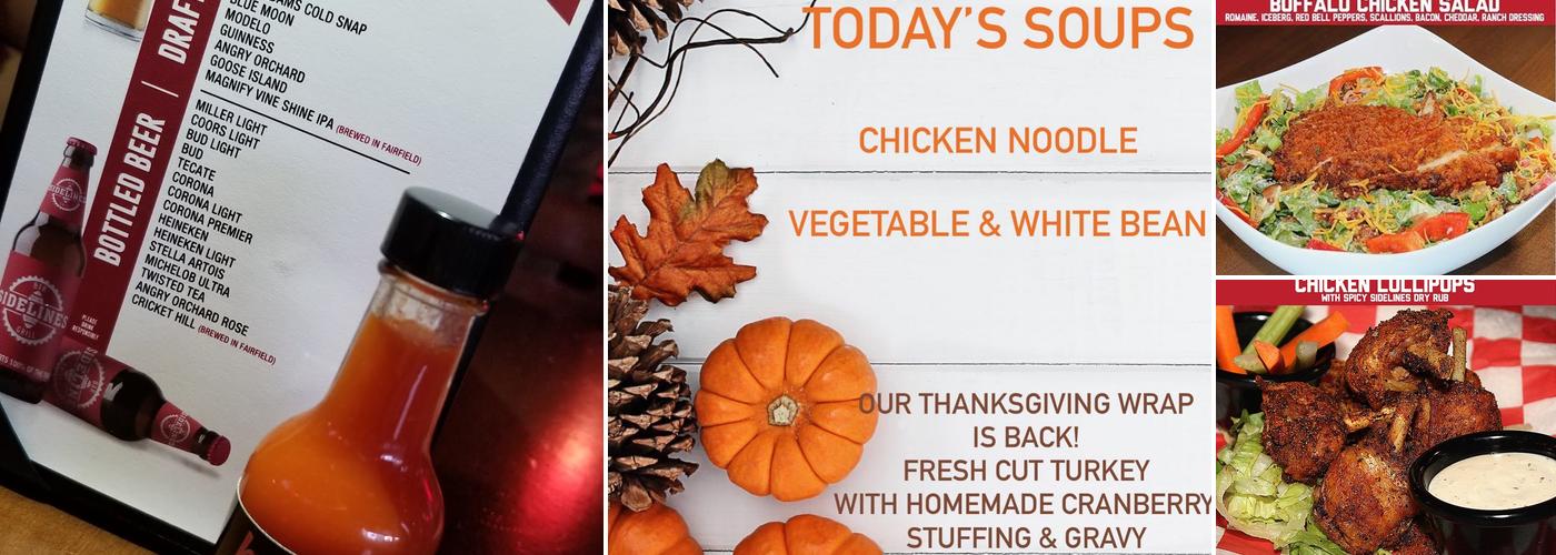 Sidelines Bar & Grill Menu