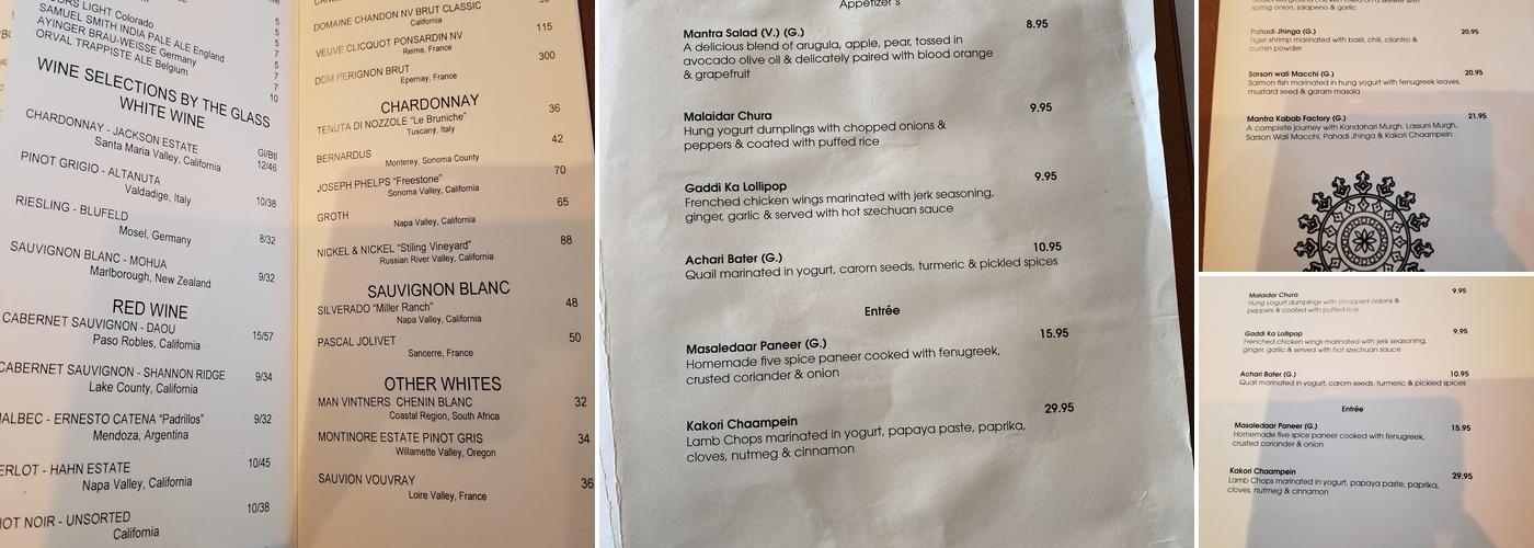 Mantra Menu