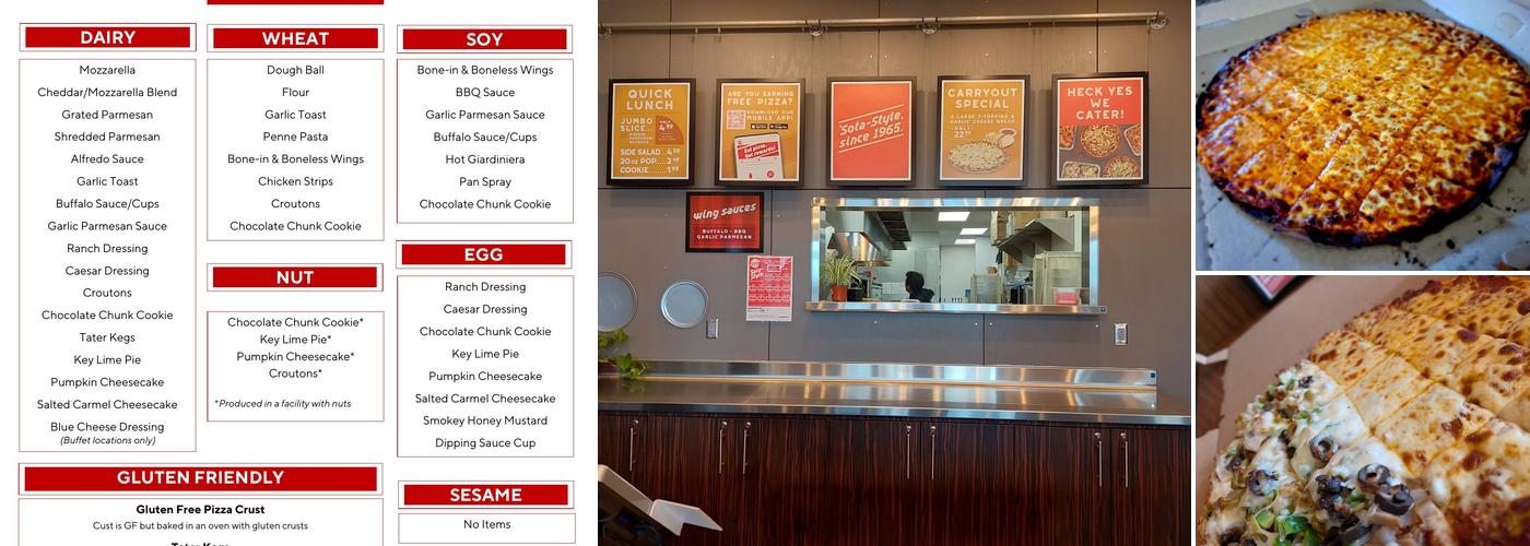 Red's Savoy Pizza Menu