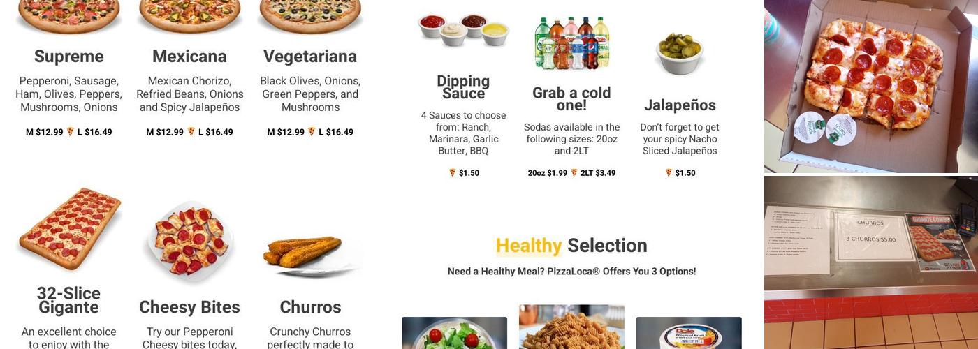 Pizza Loca Menu