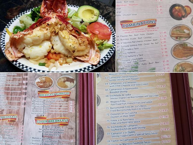 Casa Jimenez Restaurant Menu